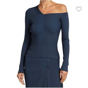 JONATHAN SIMKHAI - Asymmetric Ribbed Sweater - Never worn - Size XS